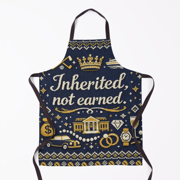Item preview, Inherited Not Earned Old Money Humor Knitting Pattern designed and sold by Mauswohn.