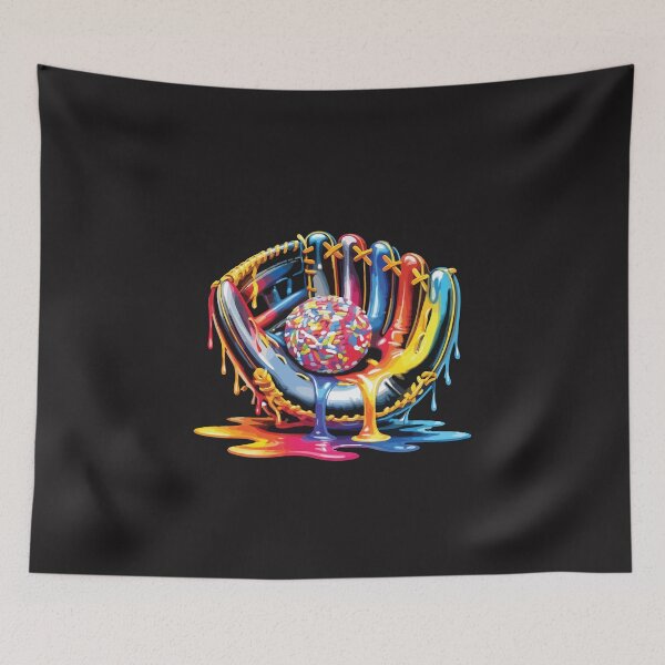 Item preview, Colorful Baseball Glove Drip Art Baseball Lover Design designed and sold by kiralynstration.
