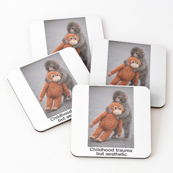 Item preview, Baby Monkey Punch, childhood trauma but aesthetic, Funny Monkey Meme designed and sold by borenclolahroy.