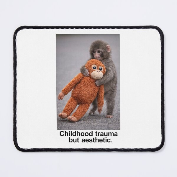 Item preview, Baby Monkey Punch, childhood trauma but aesthetic, Funny Monkey Meme designed and sold by borenclolahroy.