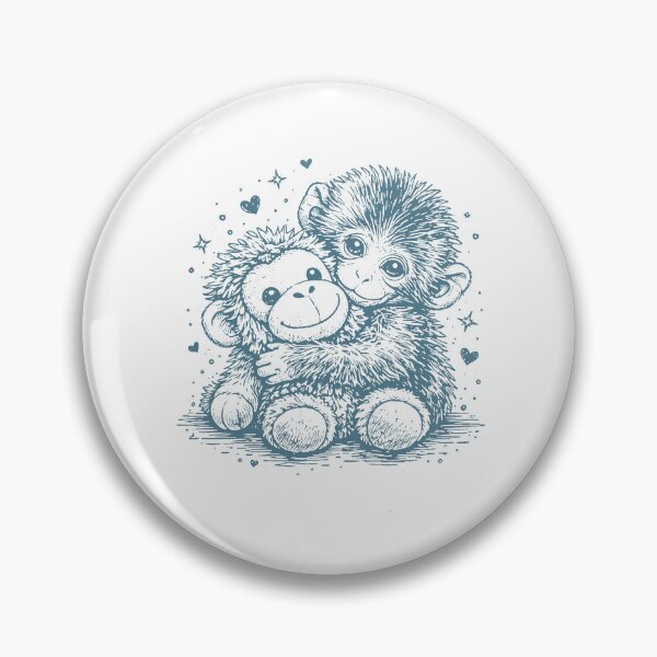 Item preview, Baby Monkey Punch Cute Drawing, Animal Lover Gift designed and sold by borenclolahroy.