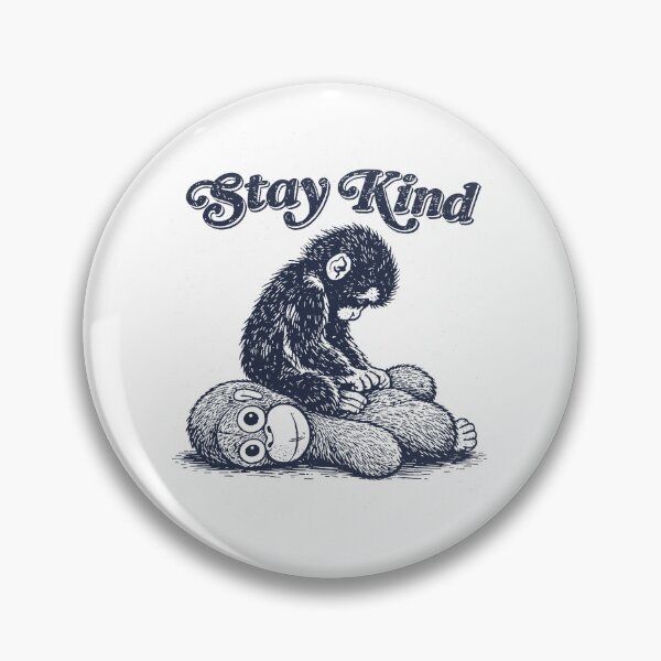 Item preview, Punch Emotional Support Monkey, Stay Kind Retro Motivational designed and sold by borenclolahroy.
