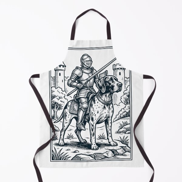 Item preview, Vintage Knight German Shorthaired Pointer Rider Grimdark Medieval Dog Lover designed and sold by DoodleTortle.