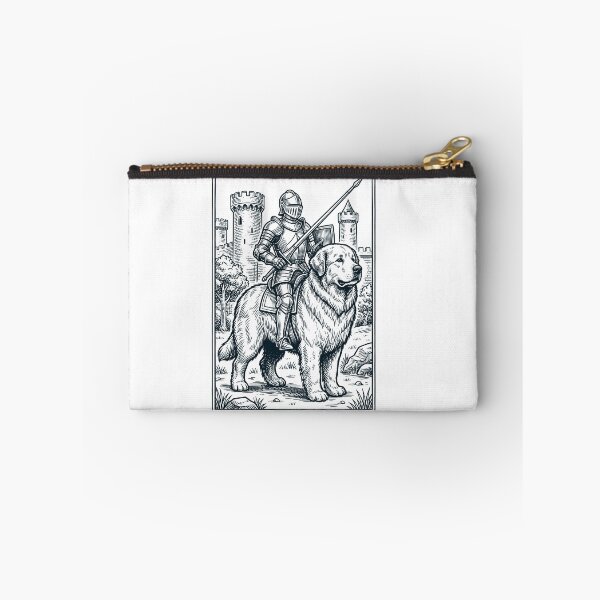 Artikelvorschau, Vintage-Ritter, Pyrenäenberghund-Reiter, düsterer Mittelalter-Hundeliebhaber entworfen und verkauft von DoodleTortle.