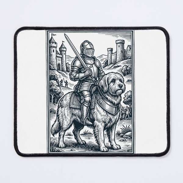 Item preview, Vintage Knight Havanese Rider Grimdark Medieval Dog Lover designed and sold by DoodleTortle.