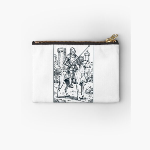 Artikelvorschau, Vintage-Ritter, italienischer Windhundreiter, düsterer mittelalterlicher Hundeliebhaber entworfen und verkauft von DoodleTortle.