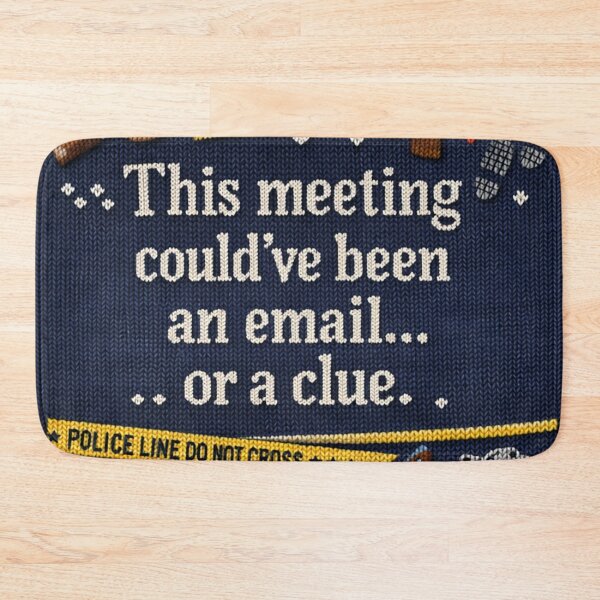 Item preview, This Meeting Could Have Been A Clue Crime Humor Knitting Pattern designed and sold by Mauswohn.
