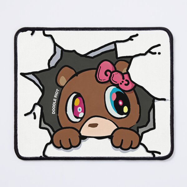 Item preview, Kanye West Dropout Bear Girl Sticker - Peeking Bow Version | Hip Hop Fan Gift designed and sold by DOODLE RIOT.