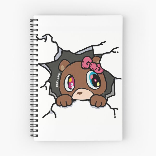 Item preview, Kanye West Dropout Bear Girl Sticker - Peeking Bow Version | Hip Hop Fan Gift designed and sold by DOODLE RIOT.