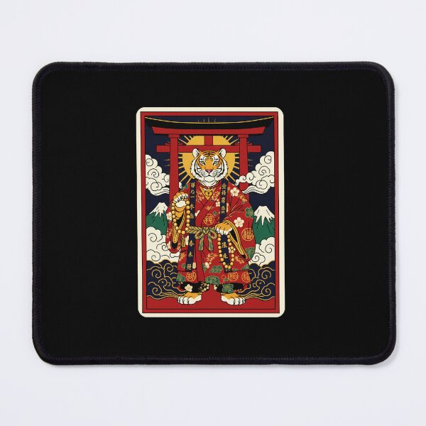 Item preview, Samurai Tiger Japanese Temple Guardian Traditional designed and sold by JordynLadukeg65.