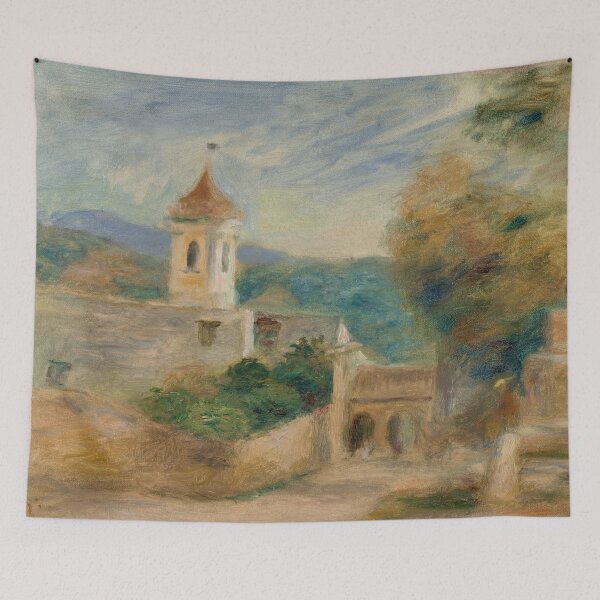 Item preview, La Chapelle a Cagnes by Pierre-Auguste Renoir: Tranquil Impressionist Landscape designed and sold by artofuniverse.