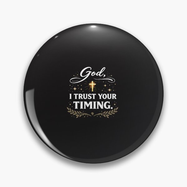 Item preview, God I Trust Your Timing Christian Faith Inspirational Quote designed and sold by kiralynstration.