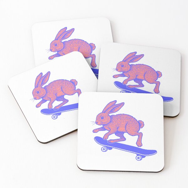 Item preview, Skater Easter Bunny Cool Rabbit Skateboard Illustration designed and sold by PhokaPhokich.