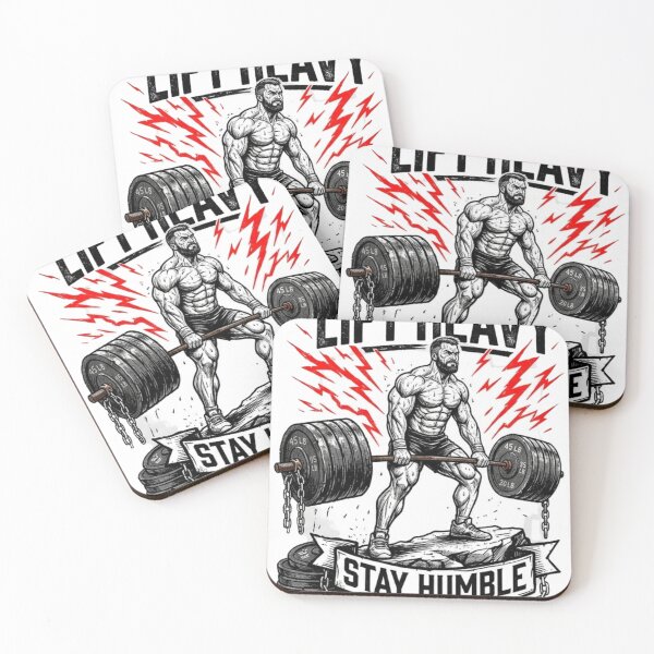 Item preview, Lift Heavy Stay Humble Gym Design designed and sold by CozyMoodPrints.