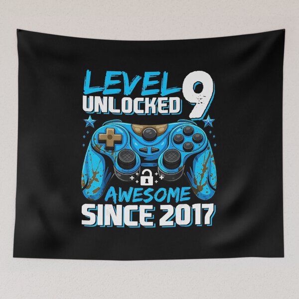Item preview, Level Unlocked 9 Gamer Birthday Awesome Since 2017 Gaming  designed and sold by FGTV2021.