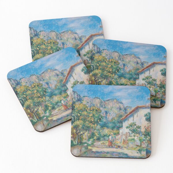 Item preview, La Ferme De Magnanosc Ou La Villa Raynaud Grasse by Pierre-Auguste Renoir: Sunlit Garden Poster designed and sold by artofuniverse.