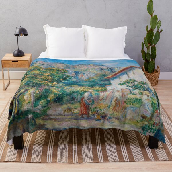 Item preview, La Ferme De Magnanosc Ou La Villa Raynaud Grasse by Pierre-Auguste Renoir: Sunlit Garden Poster designed and sold by artofuniverse.