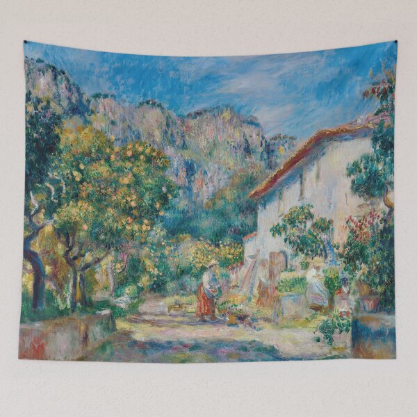 Item preview, La Ferme De Magnanosc Ou La Villa Raynaud Grasse by Pierre-Auguste Renoir: Sunlit Garden Poster designed and sold by artofuniverse.