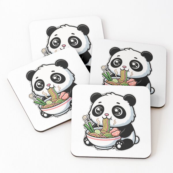 Item preview, Cute Panda Eating Ramen – Kawaii Noodle Lover Panda designed and sold by Morden-Design.
