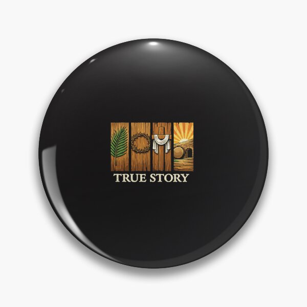 Item preview, True Story He Is Risen Easter Christian Cross Faith Design designed and sold by kiralynstration.