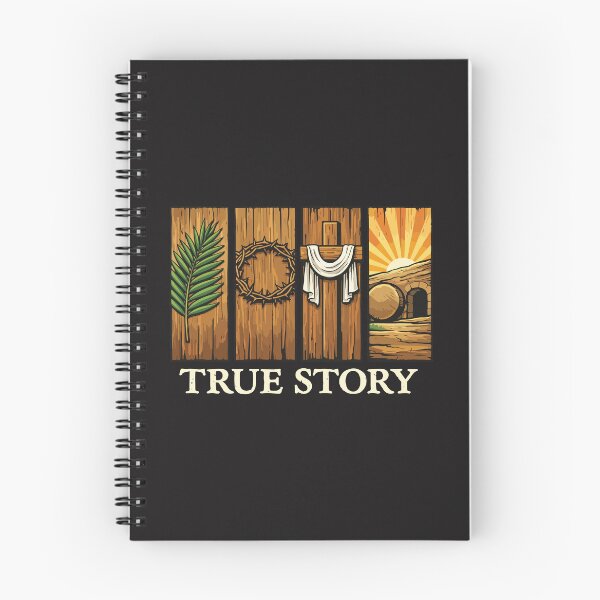 Item preview, True Story He Is Risen Easter Christian Cross Faith Design designed and sold by kiralynstration.