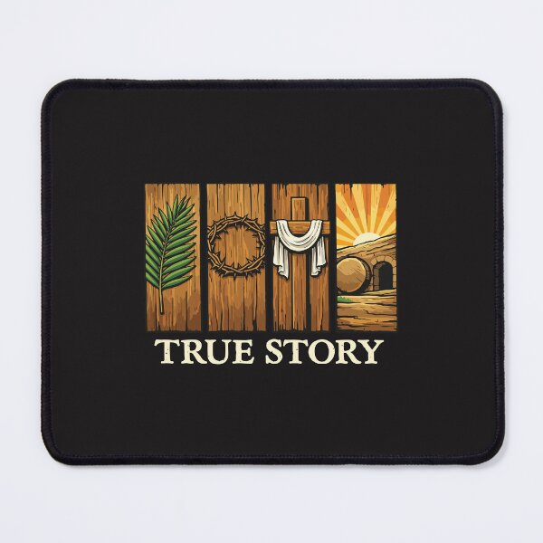 Item preview, True Story He Is Risen Easter Christian Cross Faith Design designed and sold by kiralynstration.
