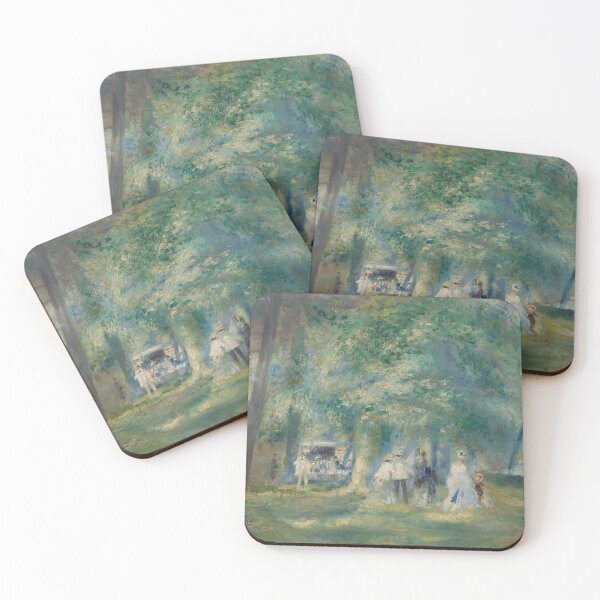 Item preview, La Fete a Saint Cloud by Pierre-Auguste Renoir: Impressionist Park Scene Poster designed and sold by artofuniverse.