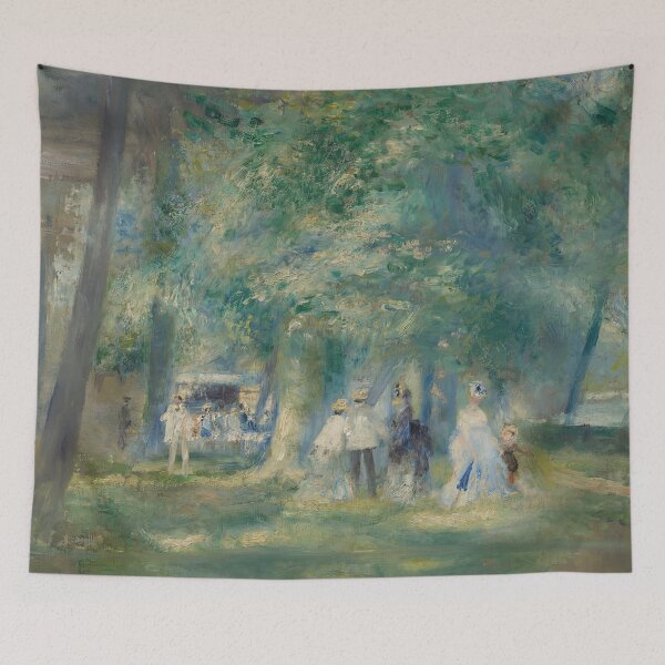 Item preview, La Fete a Saint Cloud by Pierre-Auguste Renoir: Impressionist Park Scene Poster designed and sold by artofuniverse.