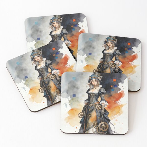Item preview, Steampunk lady designed and sold by Christina Brunton Art.