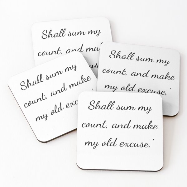 Item preview, "Shall sum my count and make my old excuse,'" - handwriting black designed and sold by ariksworld.