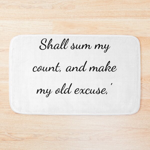 Item preview, "Shall sum my count and make my old excuse,'" - handwriting black designed and sold by ariksworld.