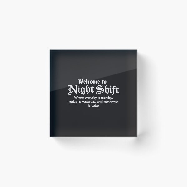 Item preview, Welcome to the Night Shift Funny RN Nurse Life Design designed and sold by kiralynstration.