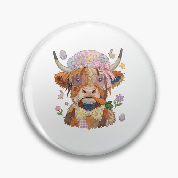Item preview, Easter Highland Cow designed and sold by Szekeresrenato.