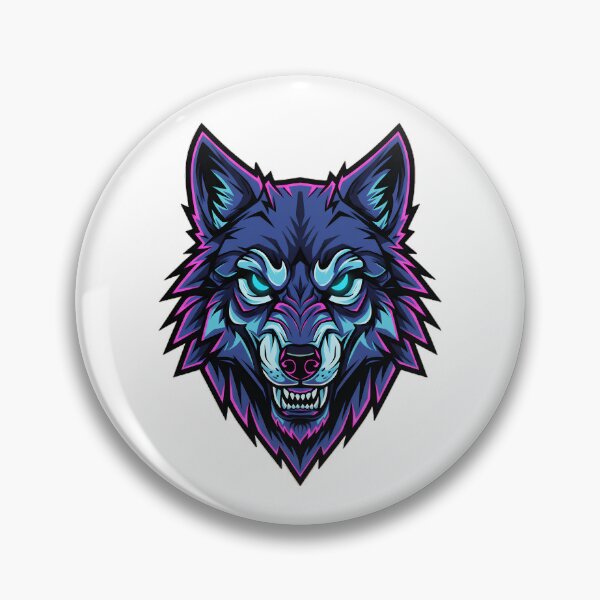 Item preview, Neon Cyber Wolf Head – Futuristic Streetwear designed and sold by Morden-Design.