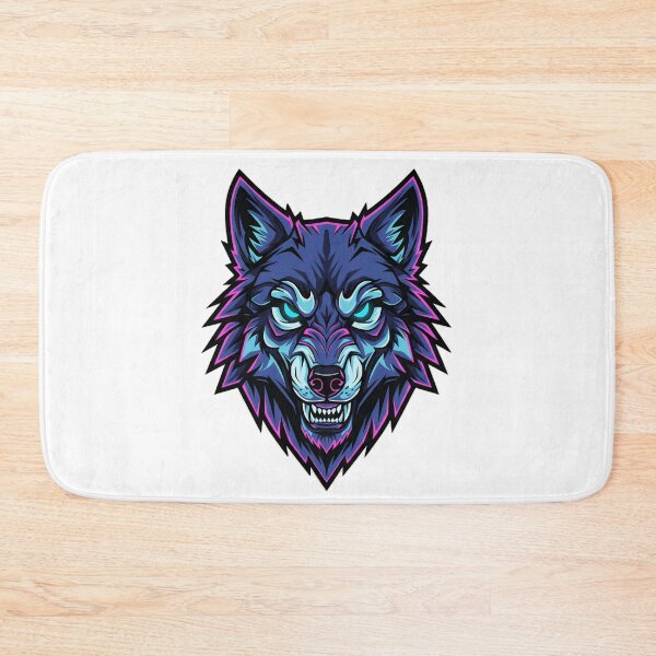 Item preview, Neon Cyber Wolf Head – Futuristic Streetwear designed and sold by Morden-Design.
