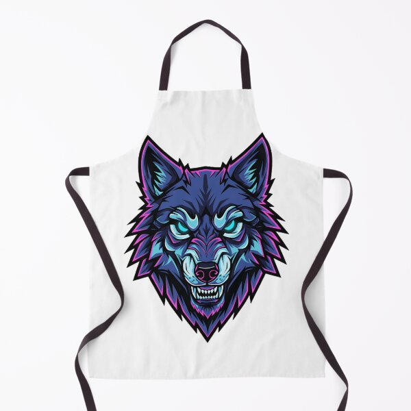 Item preview, Neon Cyber Wolf Head – Futuristic Streetwear designed and sold by Morden-Design.