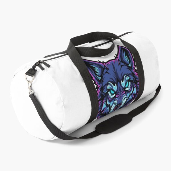 Item preview, Neon Cyber Wolf Head – Futuristic Streetwear designed and sold by Morden-Design.