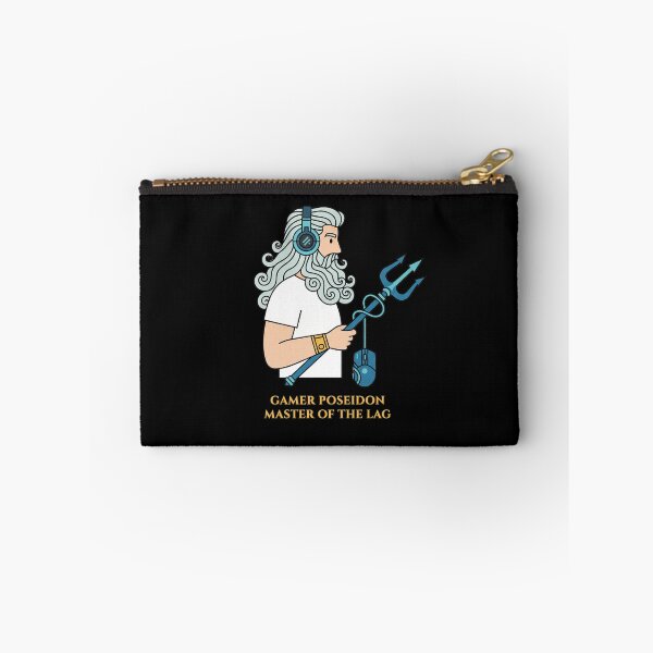 Item preview, Gamer Poseidon - Master of the Lag | God of High Ping designed and sold by codex antique.