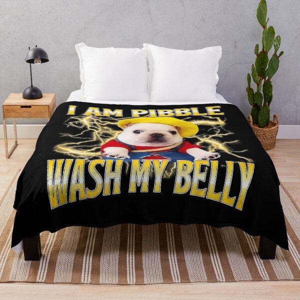 Item preview, I Am Pibble Wash My Belly Funny Puppy Meme  designed and sold by tadmercado.