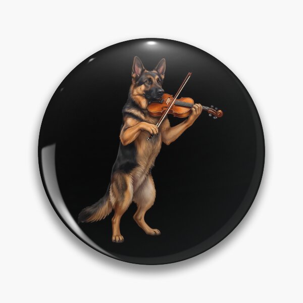 Item preview, German Shepherd Playing Viloin Player Violinist Dog Lover designed and sold by TerryConnells.