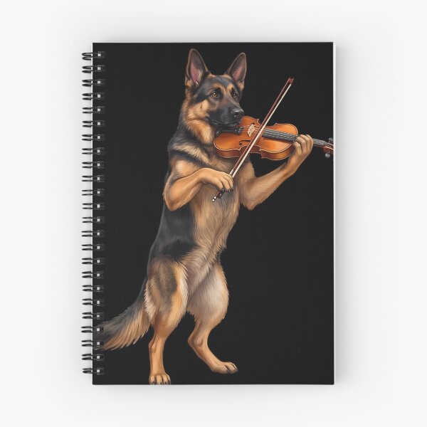 Item preview, German Shepherd Playing Viloin Player Violinist Dog Lover designed and sold by TerryConnells.