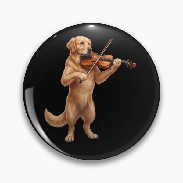 Item preview, Golden Retriever Playing Viloin Player Violinist Dog Lover designed and sold by TerryConnells.