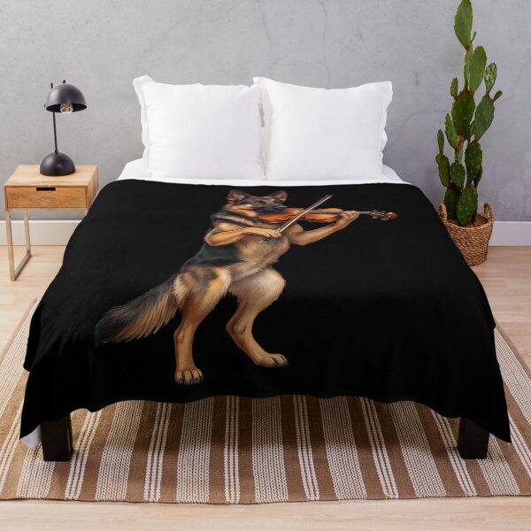 Item preview, German Shepherd Playing Viloin Player Violinist Dog Lover designed and sold by TerryConnells.