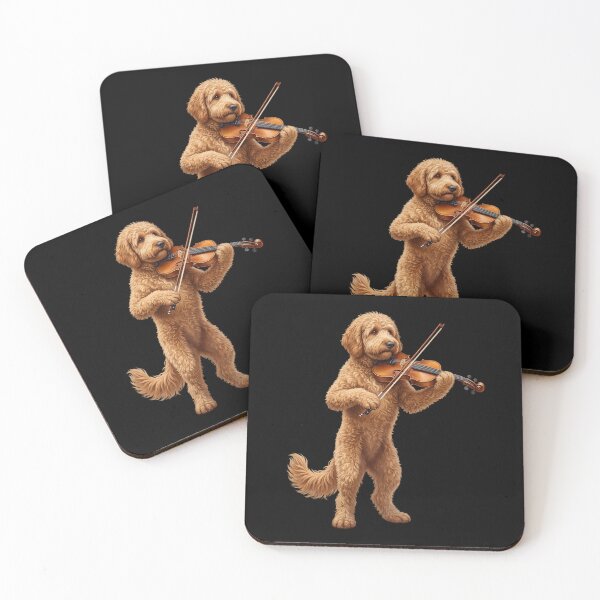 Artikelvorschau, Goldendoodle spielt Violine, ist ein Hundeliebhaber. entworfen und verkauft von TerryConnells.