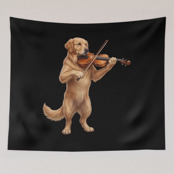 Item preview, Golden Retriever Playing Viloin Player Violinist Dog Lover designed and sold by TerryConnells.