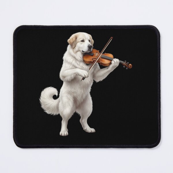 Item preview, Great Pyrenees Playing Viloin Player Violinist Dog Lover designed and sold by TerryConnells.