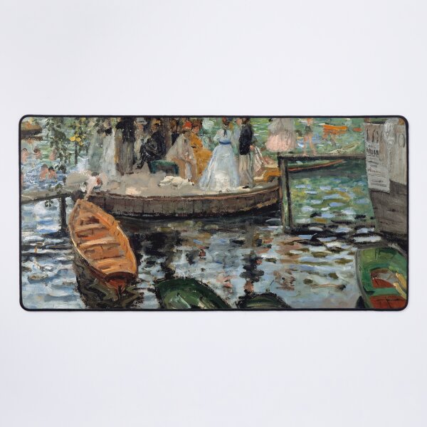 Item preview, La Grenouillere by Pierre-Auguste Renoir: Impressionist Riverside Fine Art Print designed and sold by artofuniverse.