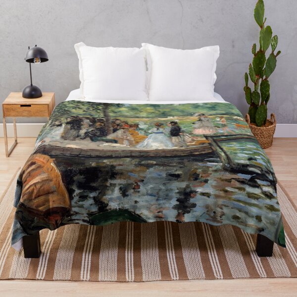Item preview, La Grenouillere by Pierre-Auguste Renoir: Impressionist Riverside Fine Art Print designed and sold by artofuniverse.