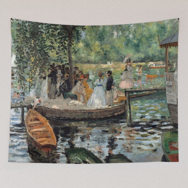 Item preview, La Grenouillere by Pierre-Auguste Renoir: Impressionist Riverside Fine Art Print designed and sold by artofuniverse.