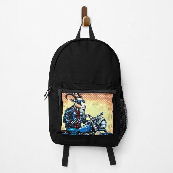 Item preview, Cute goat with leather jacket using classic motor designed and sold by Dogandesighn.